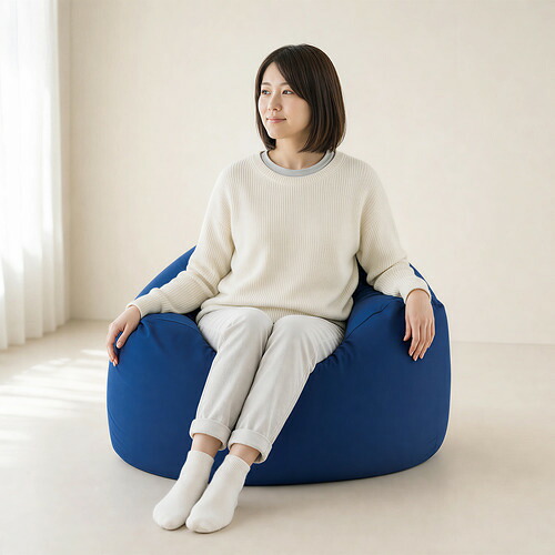 MOGU モグ 三角フィットソファ 本体(カバー付き) BE 横880mm×縦450mm×奥行880mm ベージュ