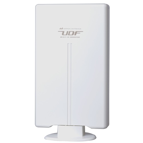 日本アンテナ UDF85B 屋外用薄型UHFアンテナ（ブースター内蔵型） 強・中・弱電界向け 水平／垂直編波用 F-PLUSTYLE ホワイト