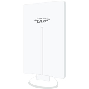 日本空中線 UDF85 露天用薄型UHF空中線 強・中・電場向け 気泡管水準器／垂直方向偏波用 F-PLUSTYLE（エフプラスタイル） 白いこと
