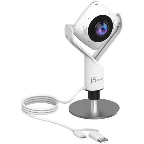 j5create JVCU360 USB 会合 Web写真機 白いこと