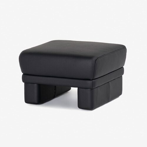 大塚家具 ヒモラ「似ているオットマン」 革 LONGLIFE SOFT 黒いこと色