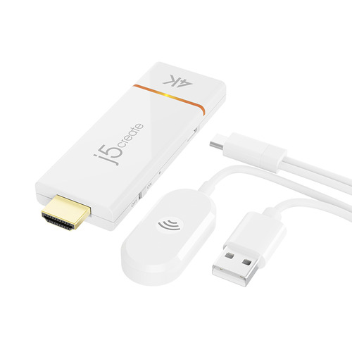 j5 create JVAW76 ScreenCast ドングルレシーバー 4K 無線電話 HDMI送受信機