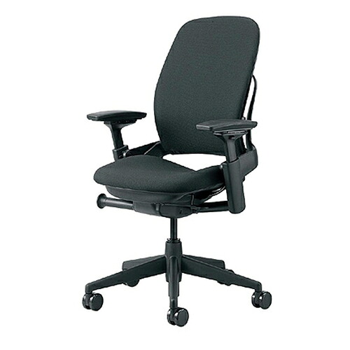 大塚家具 Steelcase(スチール写真入れもの)事務机女性議長「リープチェア」黒いこと色 AP青写真差し交わす張り黒いこと色