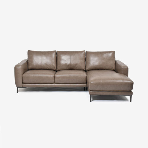 大塚家具 IDC OTSUKA カウチソファ 向かって右カウチ「L/S 68(エルエス68)」革ストーングレー色 #FP/S-620E|キムラヤ店