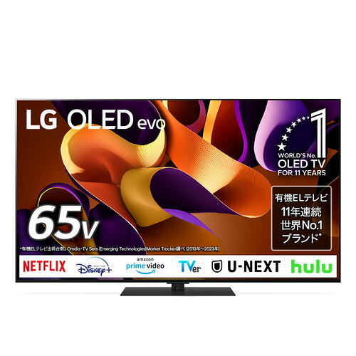 【無料長期保証】LG Electorinics Japan OLED65G4PJB 有機ELテレビ 65V型 ／4K対応 ／BS 4Kチューナー内蔵 ／YouTube対応 ／Netflix対応 ブラック