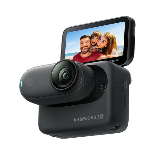 Insta360 CINSAATA-GO3S128K GO3S 小型動き写真機 4K 128GB 真夜中黒いこと