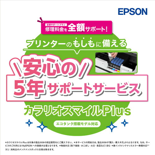 EPSON SL80TD5R カラリオスマイルPlus エコタンク搭載モデル 全額サポート
