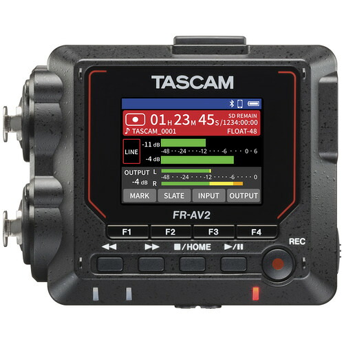 TEAC FR-AV2 Dual ADC対応2チャンネルポータブルフィールドレコーダー 32ビットフロート TASCAM ブラック