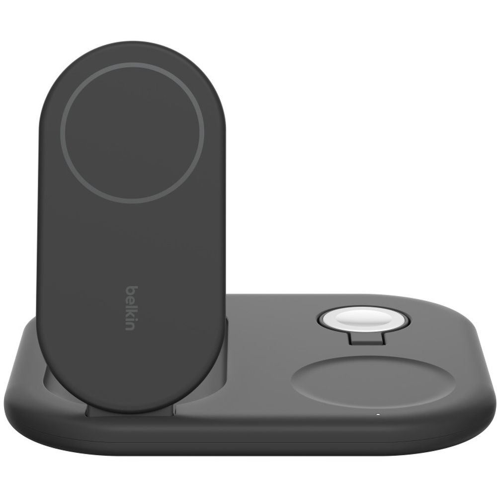 呼びりんキン Qi2 3-インチ-1 折りたたみ式無線電話申し受ける器 黒いこと WIZ029DQBK