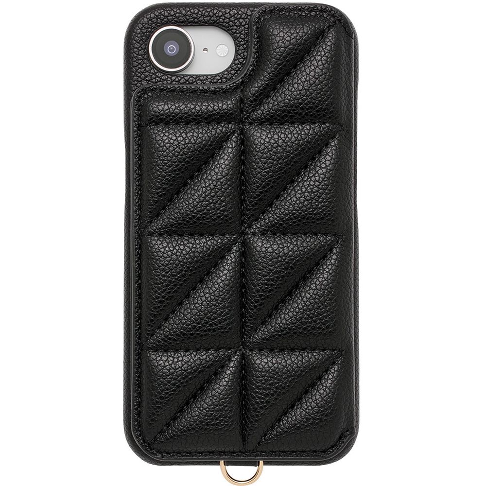 ユニケース Triangle Puffy Case iPhone 16e用 (black) UNI-CSIP25S-2TPBK