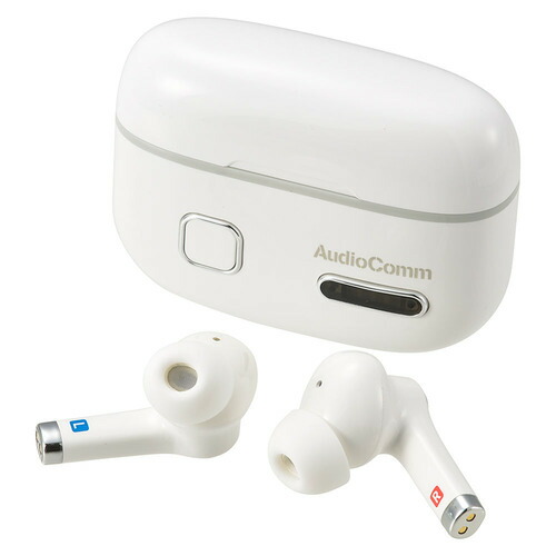 オーム電機 HP-WH500N 完全ワイヤレス集音器 ホワイト
