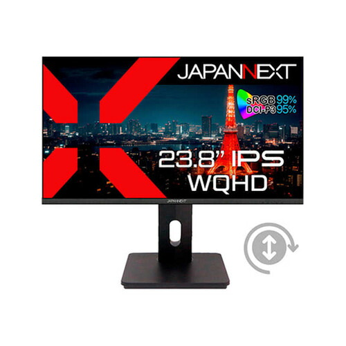 JAPANNEXT 23.8in IPSダイアログボックス積み上げる WQHD(2560x1440)解像力 液晶管する JN-IPS2380FLWQHD-HSP-N
