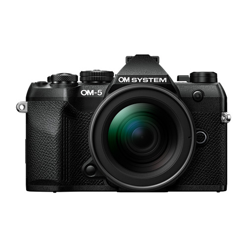 OMデジタルソリューションズ OM-5 Mark II 12-45粍 F4.0 PRO 水晶体一揃いの道具 鏡鑑受け答え一眼写真機 IP53雨合羽防塵相応う 黒いこと
