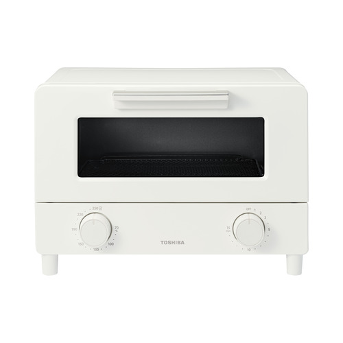 東芝 HTR-W5(W) オーブントースター 黒鉛素材ハイスペックヒーター搭載 ミルキーホワイト