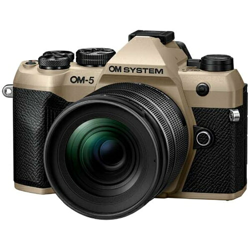 OMデジタルソリューションズ OM-5 Mark II 12-45粍 F4.0 PRO 水晶体一揃いの道具 鏡鑑受け答え一眼写真機 IP53雨合羽防塵相応う 沙子ベージュ