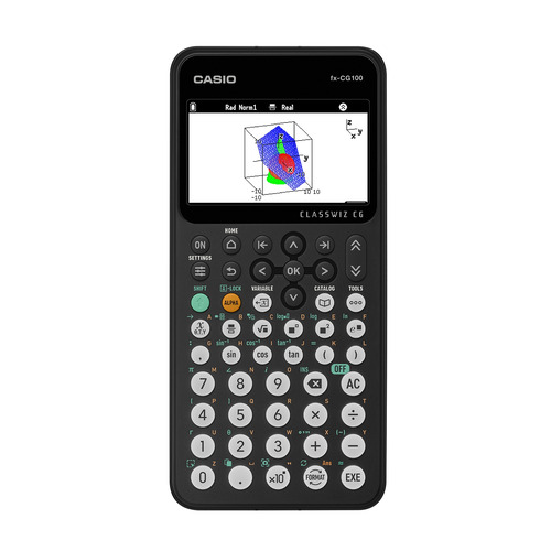 カシオ計算機 fx-CG100-N 色合いグラフ記録1価関数計算器 CLASSWIZ CG 3Dグラフ記録絵を描くこと 黒いこと