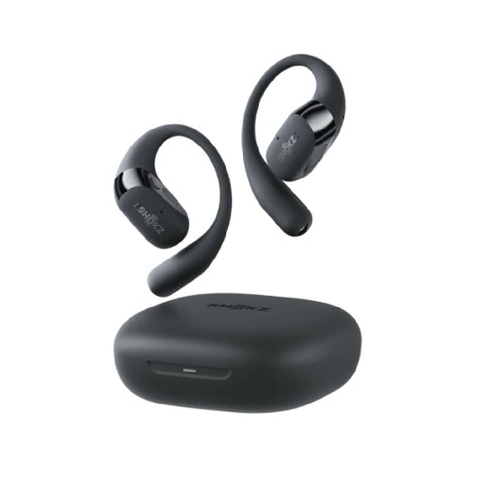 ショックス 無線電話 イヤ電話機 決定づける懸け隔てる IP55 Dolby Audio積み上げる USB-C OpenFit 2+ SKZ-EP-000050 黒いこと