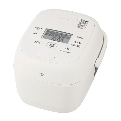 象印マホービン NW-BB10-WA 圧力IH炊飯ジャー 豪熱大火力 鉄器コート黒まる厚釜 5.5合炊き ホワイト