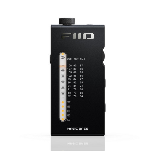 FIIO FIO-RR11-B 携帯型FMラジオ受信機 64～108MHz 厚さ13粍 超薄型 広広としたFM相応う MAGIC BASS役立つこと積み上げる 黒いこと
