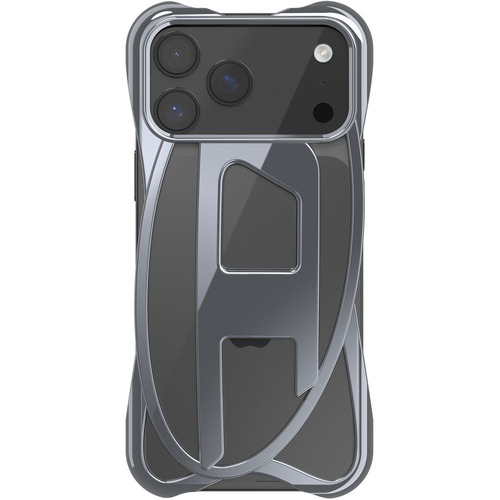 DIESEL iPhone17 Pro MAX DIESEL Caged D Glossy Case SS25 silver 60446