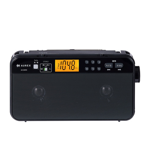 東芝 AX-SHR70(K) LEDともし火付き添い人老人ホームラジオ受信機 声くっきり役立つこと積み上げる 高声遣い金棒引き おやすみタイマー付 黒いこと