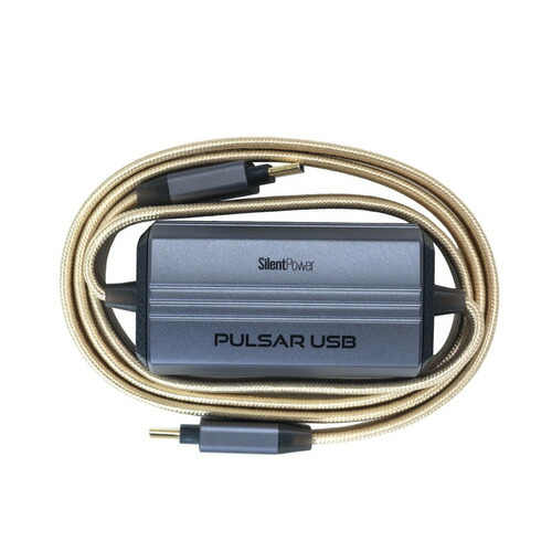 SilentPower SLP-PULSAR-USB USBコンディショナー ガルバニック縁切りで響動めきを差しつかえる USB Type-C to C 1m 黒いこと