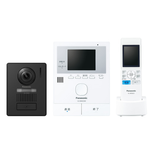 パナソニック VL-N35BHL テレビドアホン 1-2タイプ (電源コード式) ワイヤレスモニター付 自動録画機能搭載 LEDライト付
