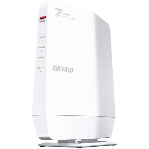BUFFALO WSR6500BE6PWH Wi-Fi 7(11be)対応デュアルバンドWi-Fiルーター MU-MIMO対応 ビームフォーミング