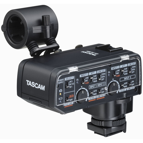 TEAC CA-XLR2D-N XLRマイクアダプターニコン TASCAM 鏡鑑レスカメラ相応う 黒いこと