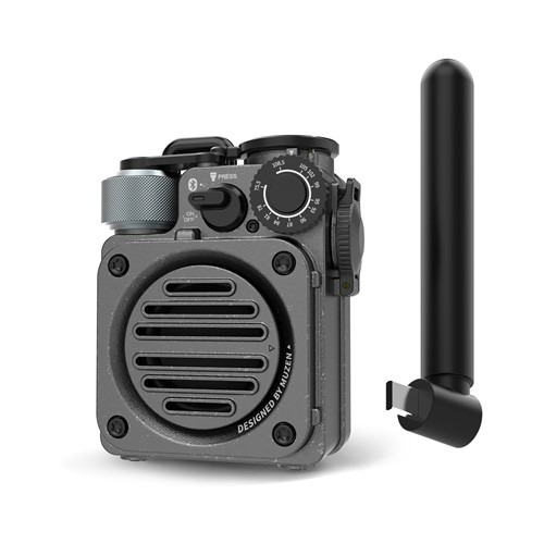 MUZEN MWPVXI3B Bluetooth金棒引き 可動性蓄電池にもなる IPX5雨合羽相応う 黒いこと