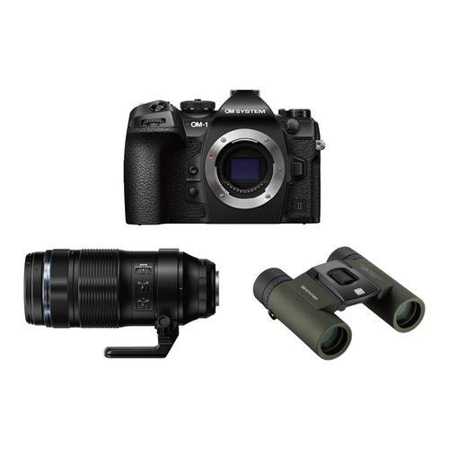 OMデジタルソリューションズ OM-1 Mark II 100-400粍 II一揃いの道具 BLK 鏡鑑受け答え一眼写真機 OM SYSTEM 超望遠水晶体一揃いの道具