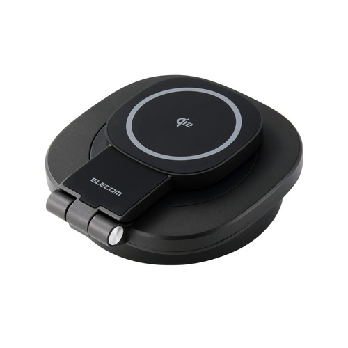 エレコム DST-Q041BPBK ドッキングステーション Qi2 15Wワイヤレス充電 4in1 USB 3.2 Gen1 5Gbps Windows Mac 対応 ブラック
