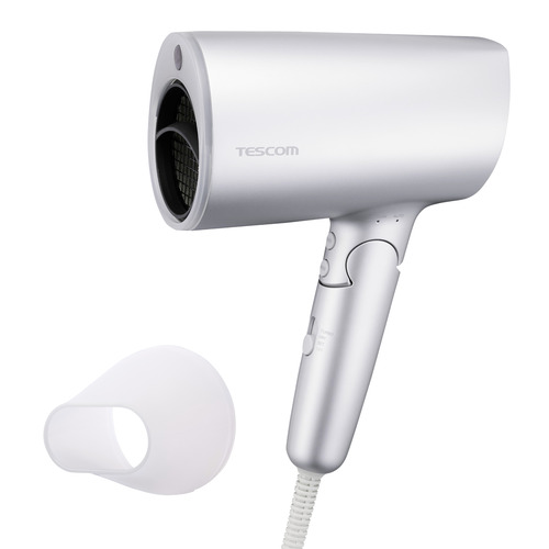 テスコム TD713A-S ドライヤー 温度センサー マイナスイオン 折りたたみ まとまるノズル ヘアドライヤー シルバー