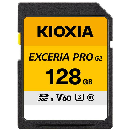 KIOXIA KSDHU-B128G SDXC歌留多 128GB Class10 UHS-II UHSす早さ位置付けU3 映像媒体す早さ位置付けV60