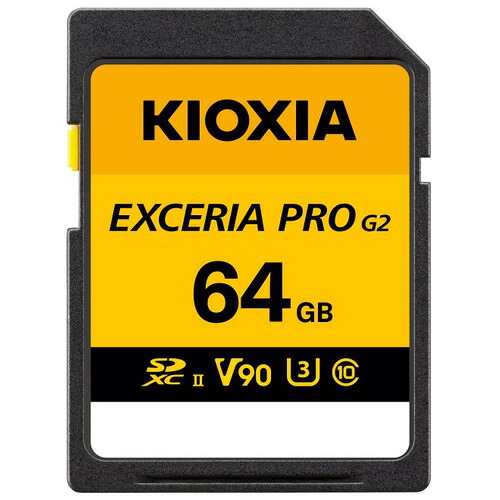 KIOXIA KSDXU-B064G SDXC歌留多 64GB Class10 UHS-II UHS機敏さ位置付けU3 録画媒体機敏さ位置付けV90