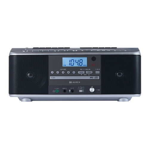 東芝 AX-KCRW70(S) CDラジカセ ワイドFM対応 カラオケ機能搭載 シルバー