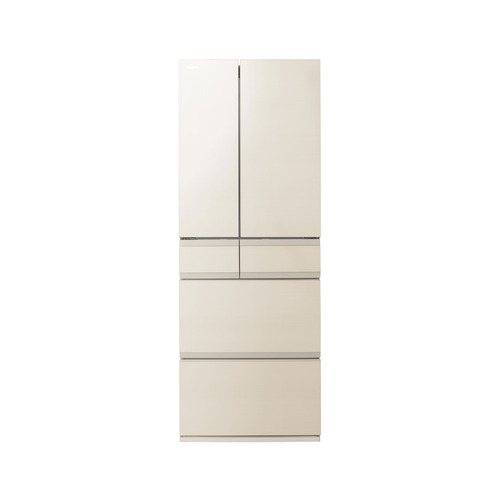 【無料長期保証】東芝 冷蔵庫 535L 観音開き 6ドア 幅68.5cm 3段冷凍室 上質冷凍＋ ブースト解凍 使い切り野菜BOX GR-A590WF(UC) ベージュ系
