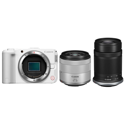 キヤノン EOS R50 V ダブルズームキット 鏡鑑受け答え一眼写真機 最大限度約2420万絵素CMOS検出器 挿し画発動機DIGIC X積み上げる 白いこと