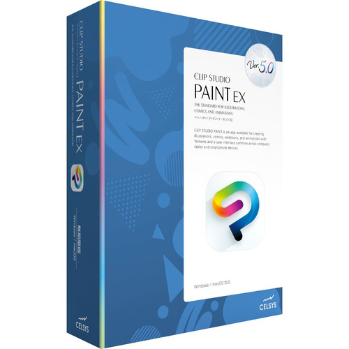 CELSYS CES-10250 CLIP STUDIO PAINT EX Ver.5.0 買い切り版パッケージ Windows mac対応|キムラヤ店