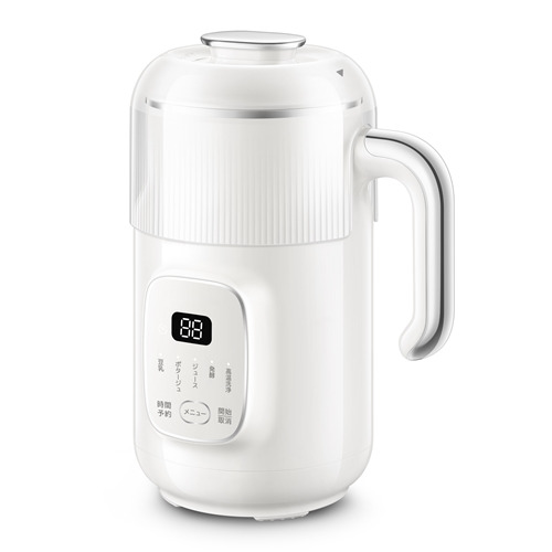 ベルソス VS-KE45 豆乳メーカー メニュー5種類 簡易レシピ付 温：600ml 冷：800ml ホワイト