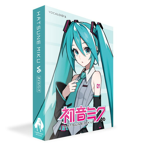 クリプトン・フューチャー・メディア MIKUV6P 初音ミクV6 声音預金金融機関 包み版 VOCALOID6 Editor Lite 同梱 Windows・Mac相応う