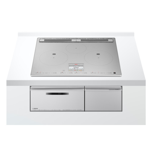 HITACHI HT-N100STF(S) 貨物輸送無料 ビルトはたご屋IH煮炊き暖房器 3口IH 200V 天板幅60糎 割り増し金しろがね色