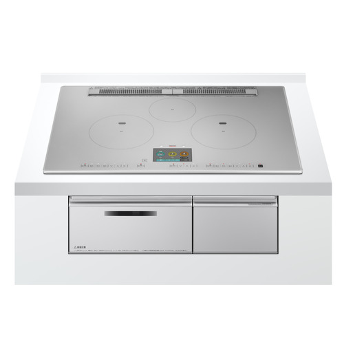 HITACHI HT-N1000STWF(S) 貨物輸送無料 ビルトはたご屋IH煮炊き暖房器 3口IH 200V 天板幅75糎 割り増し金しろがね色