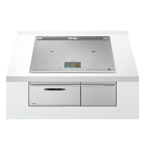 HITACHI HT-N1000STF(S) 貨物輸送無料 ビルトはたご屋IH煮炊き暖房器 3口IH 200V 天板幅60糎 割り増し金しろがね色
