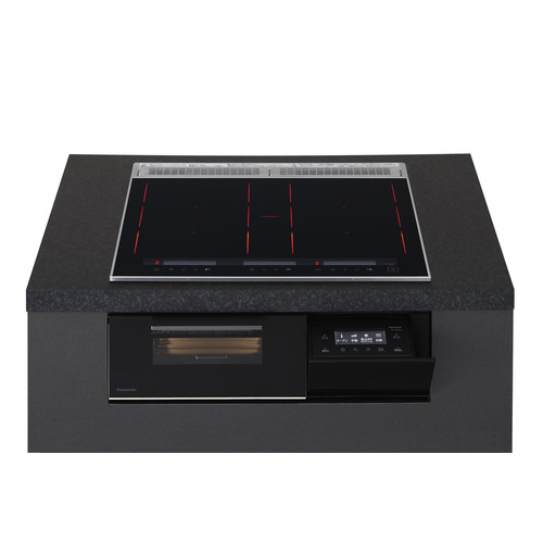 パナソニック KZ-CS16FK 貨物輸送無料 ビルトはたご屋IH煮炊き暖房器 ビルトはたご屋印字機_Sつづき物 天板幅60糎 ジェット機黒いこと
