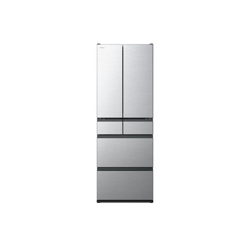 【無料長期保証】日立 冷蔵庫 485L 観音開き 6ドア 幅65cm まんなか3段大容量冷凍 まるごとチルド 特鮮氷温ルーム うるおい野菜室 R-H49Y シルバー系|キムラヤ店
