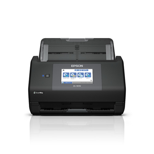 EPSON DS-787W シートフィードスキャナー 4.3型取り締まりダイアログボックス積み上げる 走査して変速機 両面一斉に読み込む相応う Windows Mac相応う