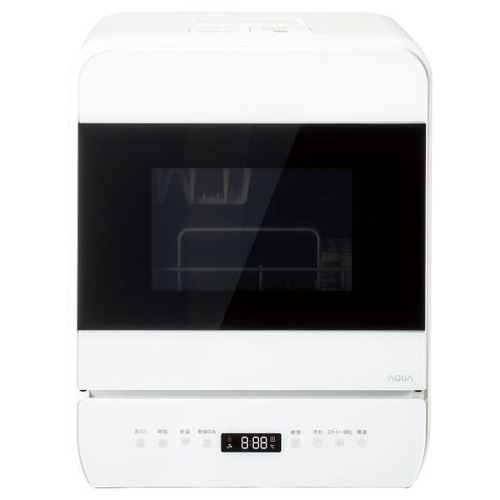AQUA ADW-M28B(W) 食器洗いかわき切る機 貯蔵タンク式／分かれ出る水栓式を選べる か細い手合い 水量約4.5L 省エネ洗いもの 白いこと