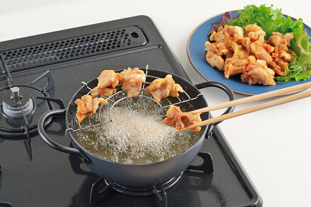 わたしのこだわり 鉄鍋シリーズ 天ぷら鍋20cm / 24cmN窒化処理 IH対応 日本製|生活雑貨all