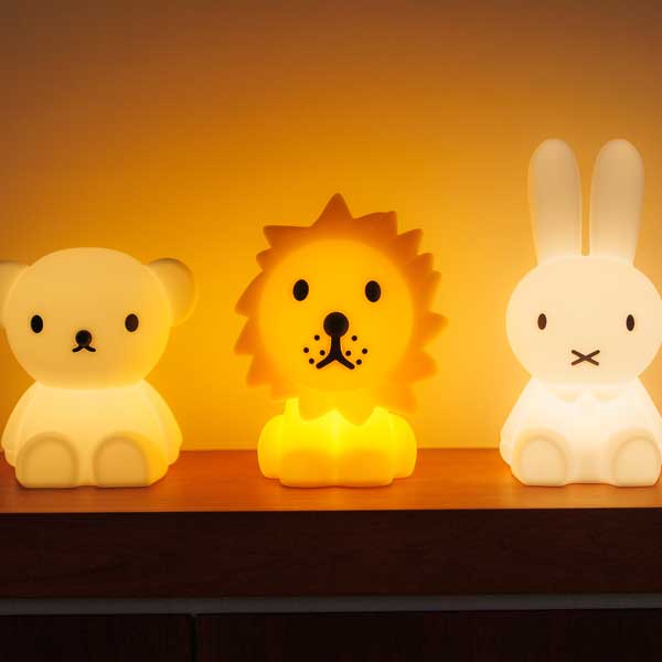 Mr Maria(ミスターマリア)Miffy First Light(ミッフィー ファーストライト)全4種Miffy(ミッフィー)/ Boris(ボリス)/ Snuffy(スナッフィー)/ Lion(ライオン)6段階調光 充電式 LEDモジュール照明 カワイイマークスインターナショナル|生活雑貨all